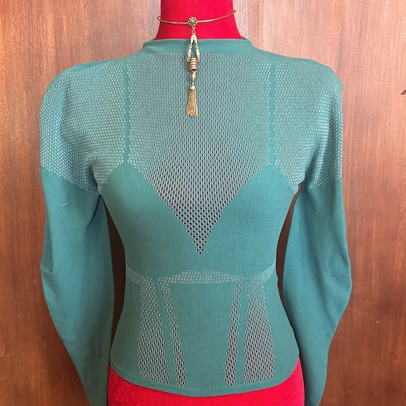 Fabletics Perforated Stylized Corset Top - Picture 1 of 7